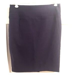 Navy pencil skirt
